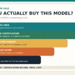 Five-step decision funnel for buying a prefab ADU: service area, certification, order mechanism, package scope, then price
